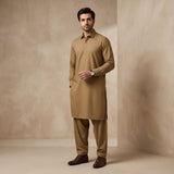 Brown Gull Ahmed Premium Wash & Wear  Suit